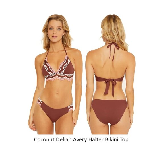 NWT Becca Women Size Halter Crossback Bikini Tops Size S-D Cup $90 12HL914 - Picture 8 of 9